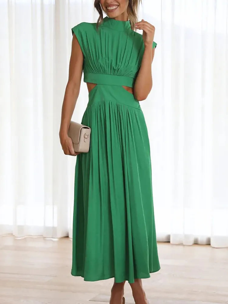 Levoire | Robe Maxi I Exécution Élégante Vert