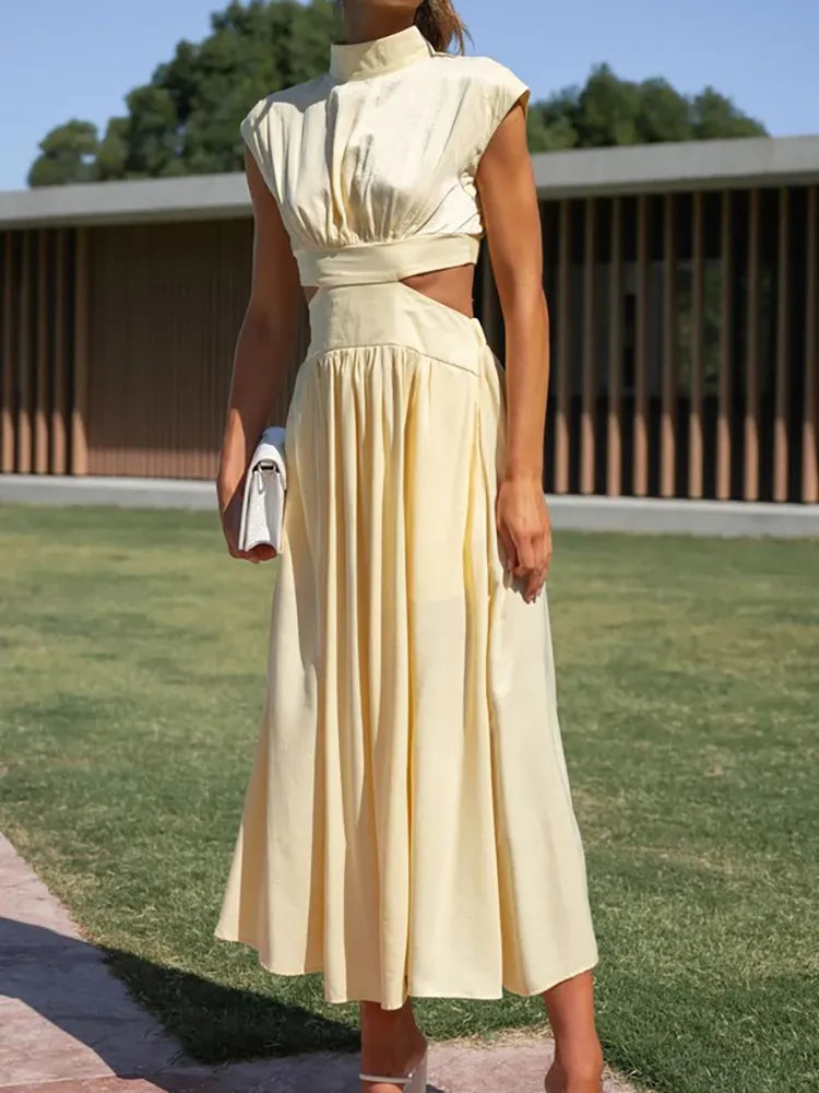 Levoire | Robe Maxi I Exécution Élégante Jaune