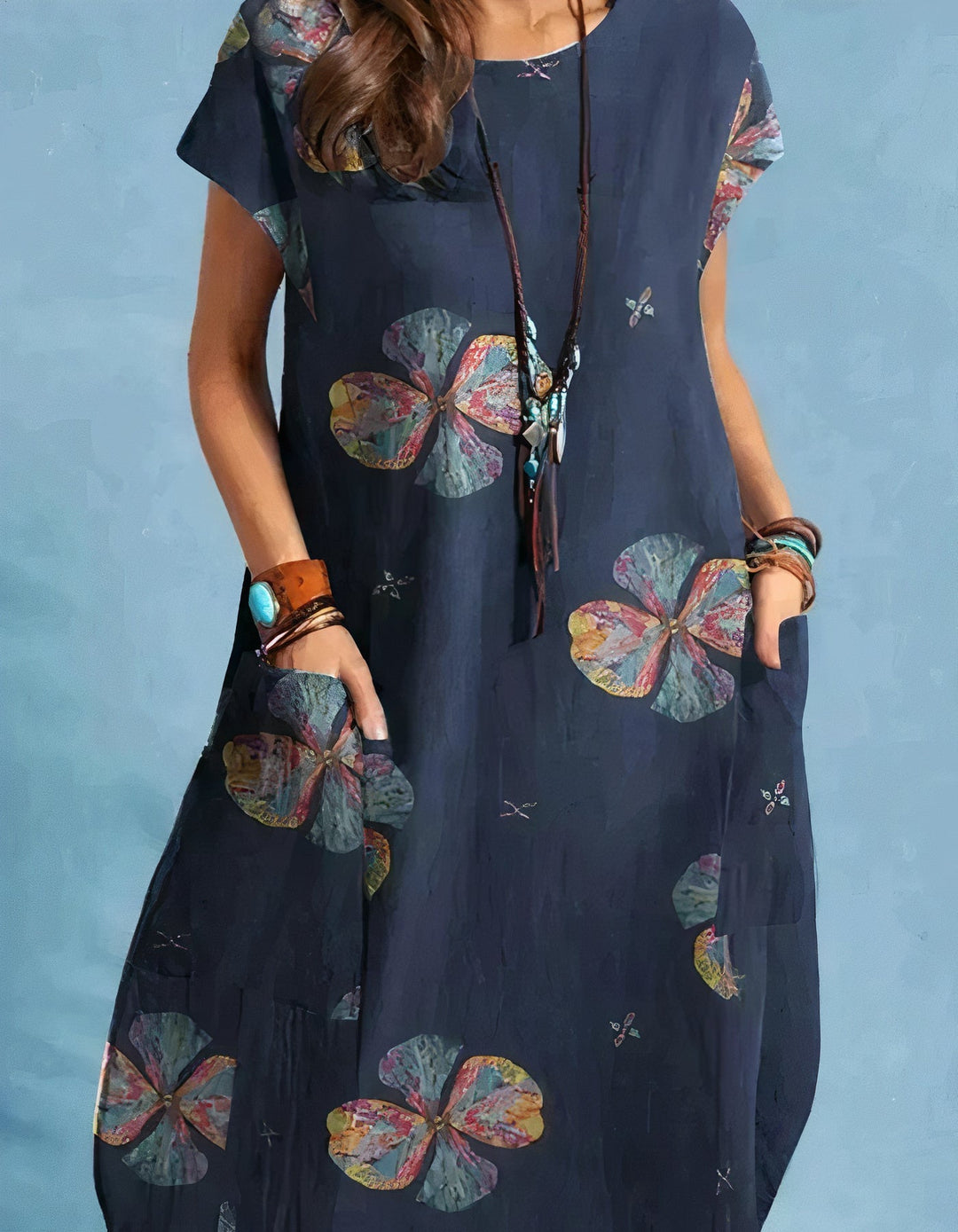 Levoire | Robe midi pour femmes Bleu