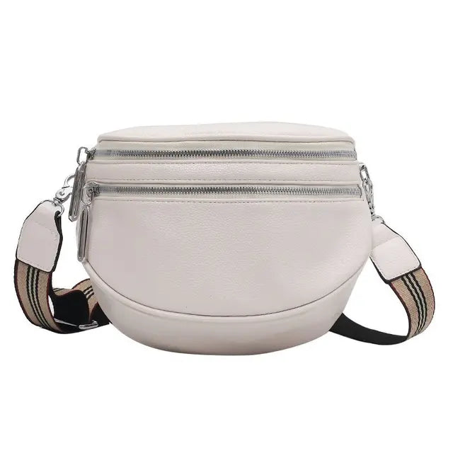 Levoire | Sac Ceinture Réglable Petit Sac À Bandoulière Sac À Taille Blanc