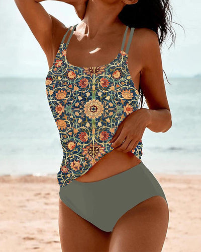Levoire | Femmes Tankini Bikini Imprimé Deux Pièces Vêtements De Plage