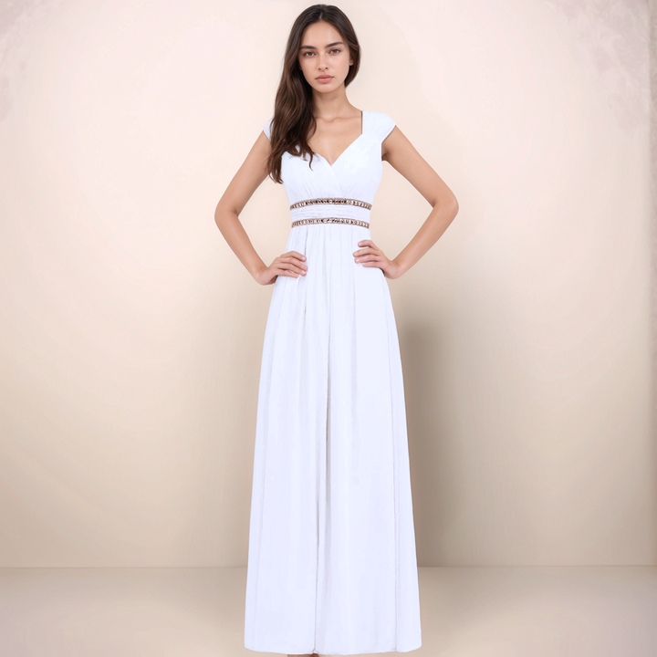 Levoire | Robe De Demoiselle D'Honneur Penelope Królewski Blanc