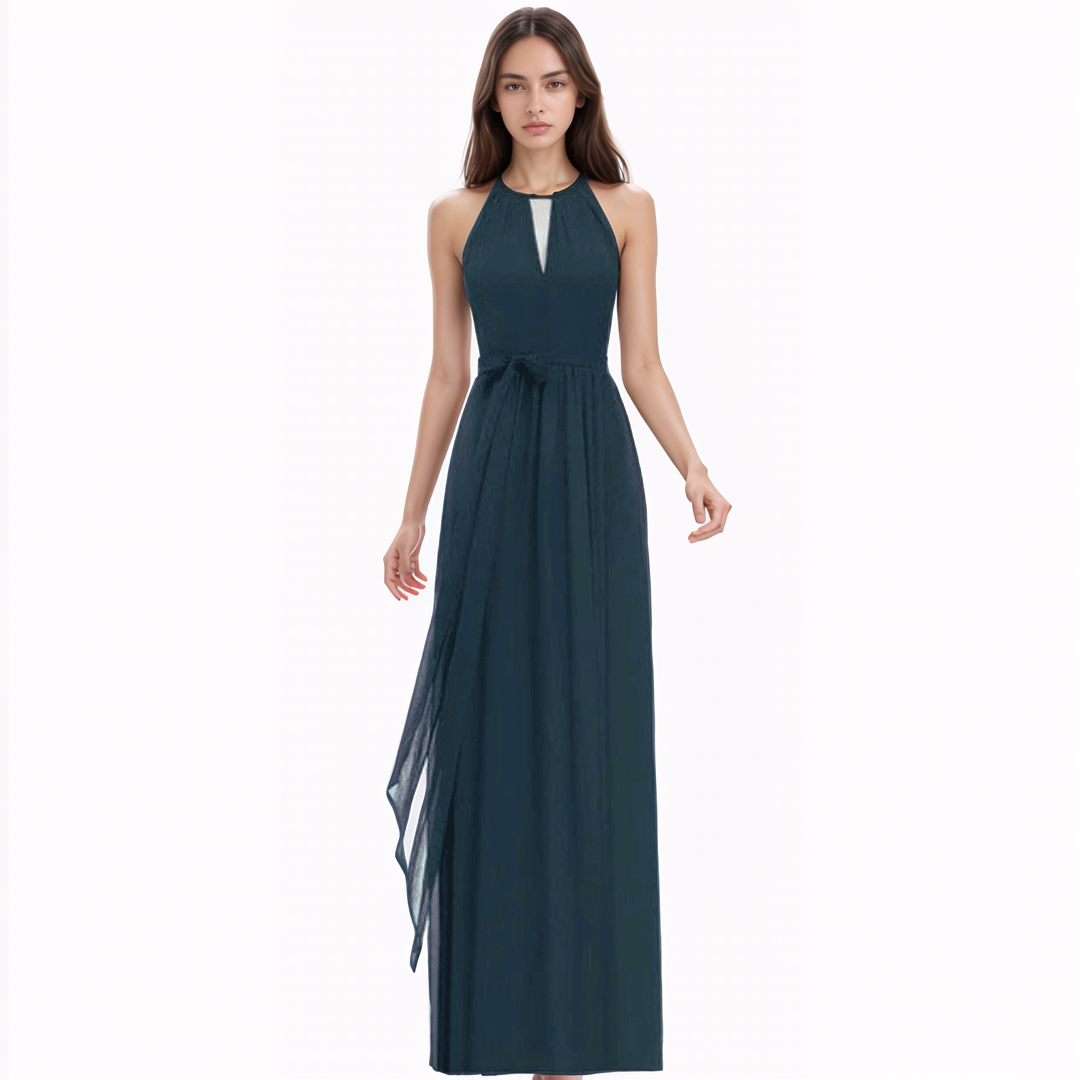Levoire | Long Liliana Halter Pour Mariage Vert