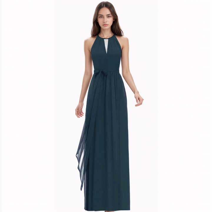 Levoire | Long Liliana Halter Pour Mariage Vert