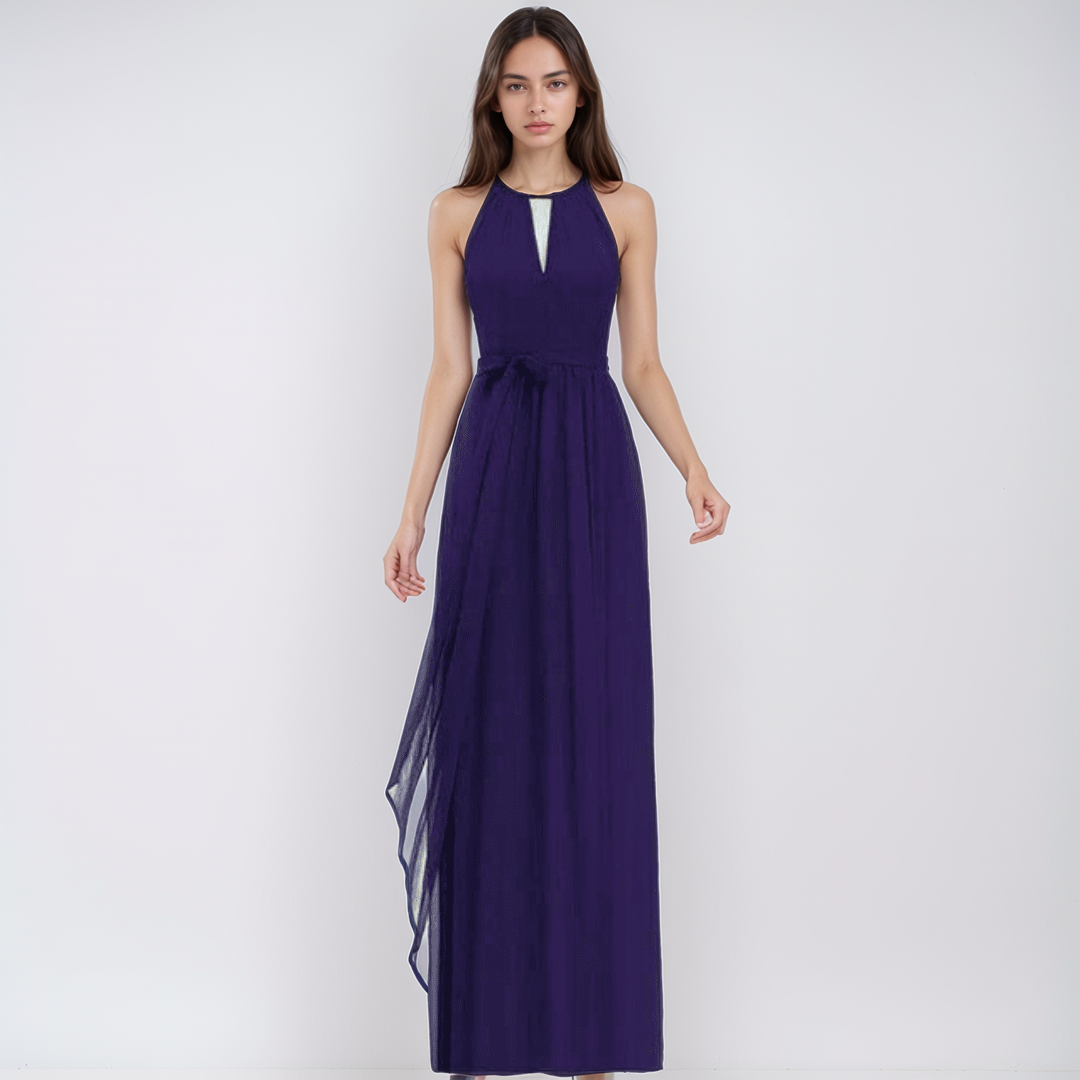 Levoire | Long Liliana Halter Pour Mariage Violet