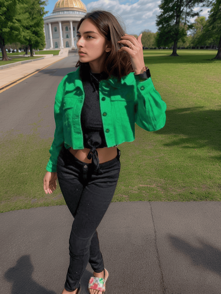 Levoire | Jeans Pour Femmes Mode Urbaine Élégance Détente Vert