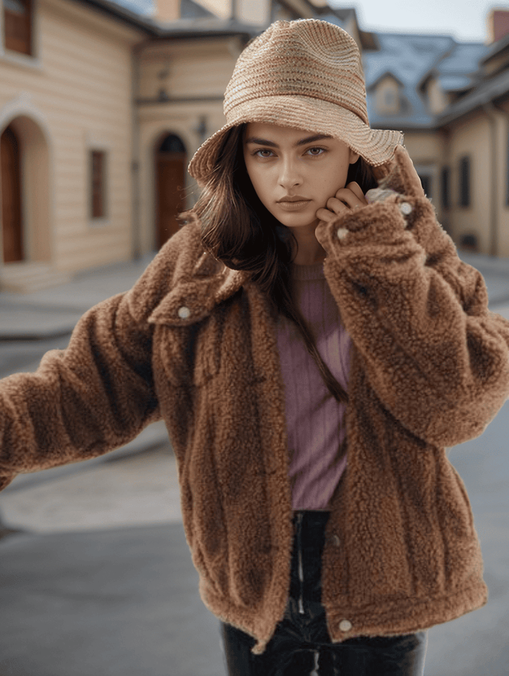 Levoire | Élégant Style Féminin Et Chaleur Ensemble Braun