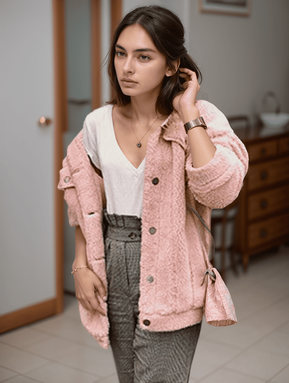 Levoire | Élégant Style Féminin Et Chaleur Ensemble Rosa