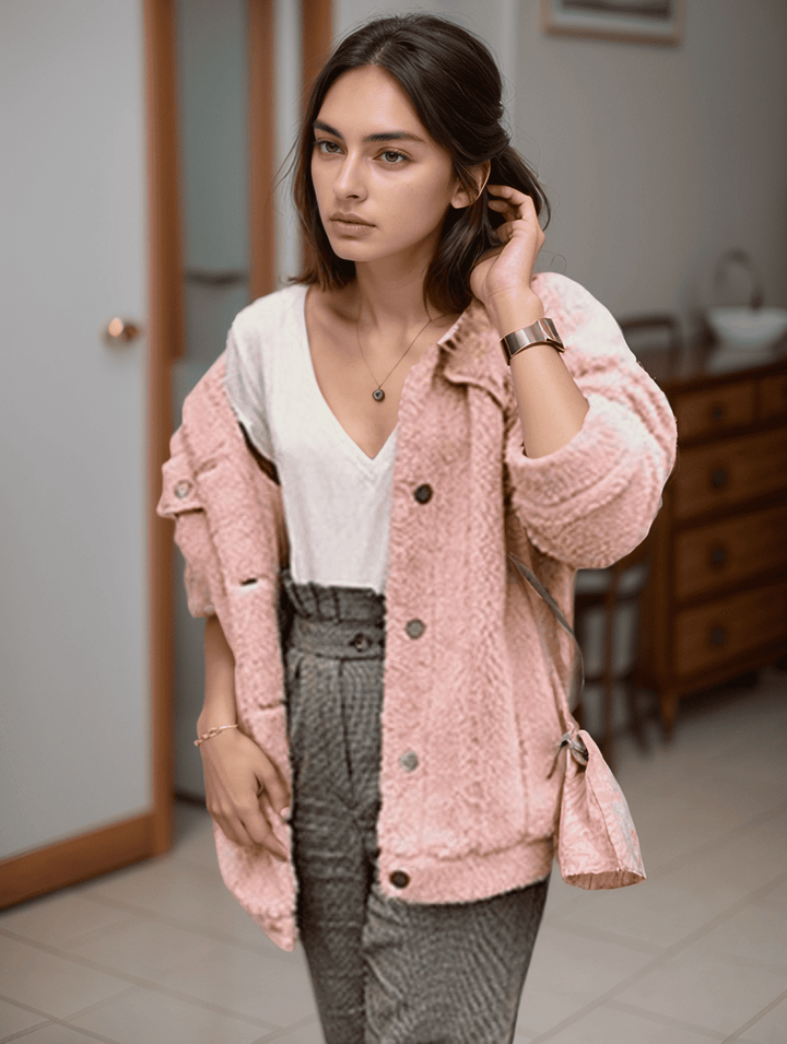Levoire | Élégant Style Féminin Et Chaleur Ensemble Rosa