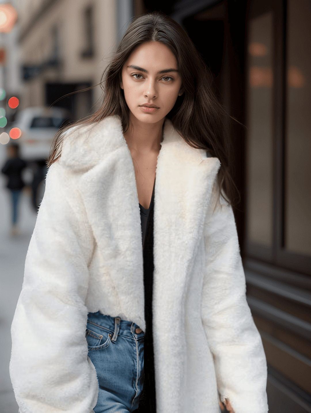 Levoire | Long Glamour Faux Fur For Women Blanc
