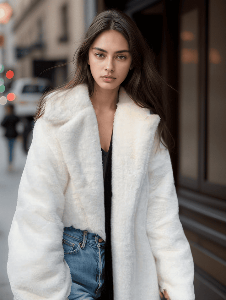 Levoire | Long Glamour Faux Fur For Women Blanc