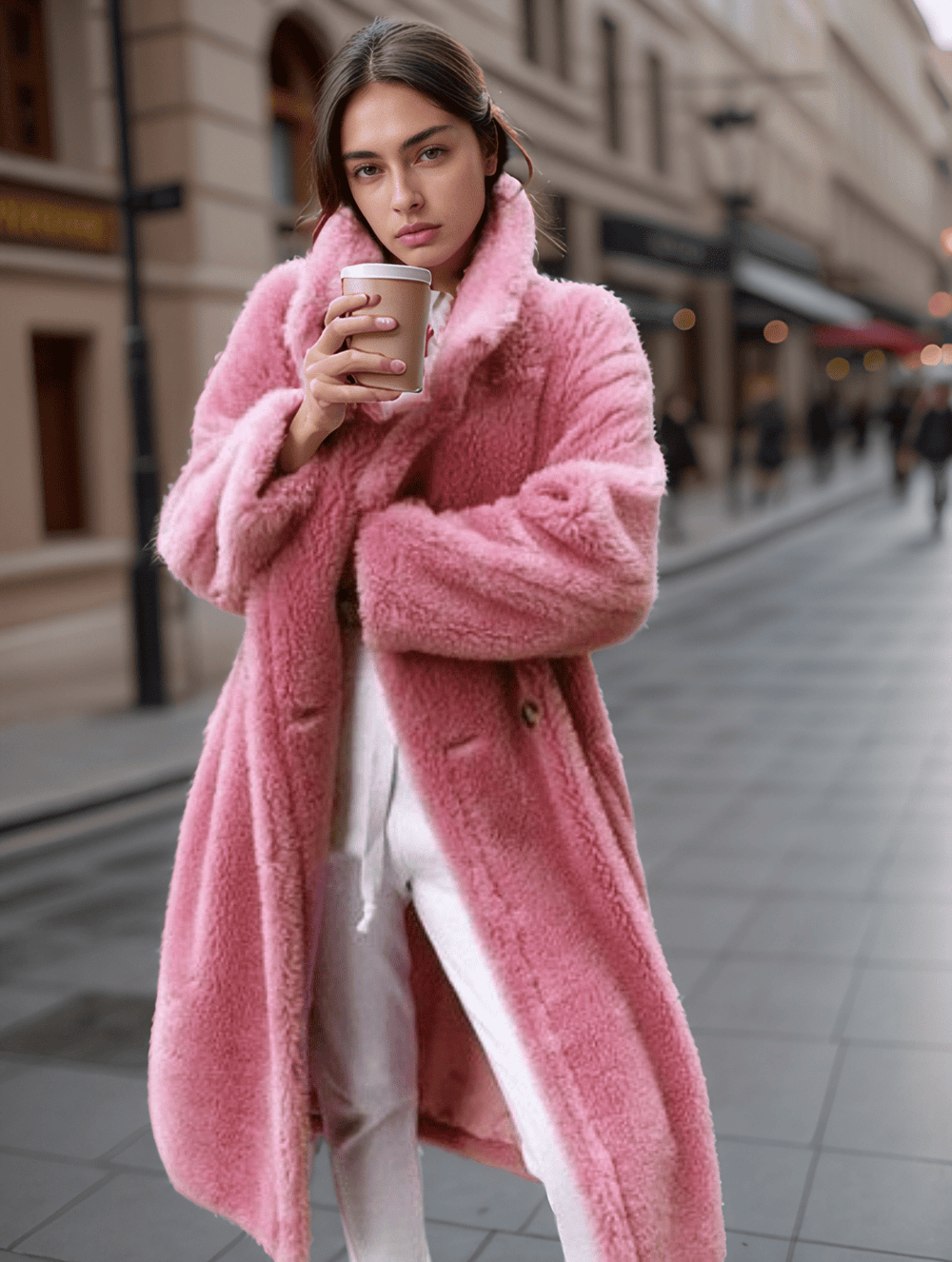 Levoire | Long Glamour Faux Fur For Women Rosa