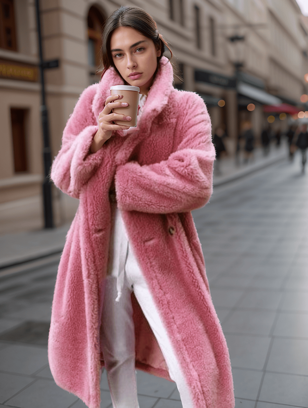 Levoire | Long Glamour Faux Fur For Women Rosa