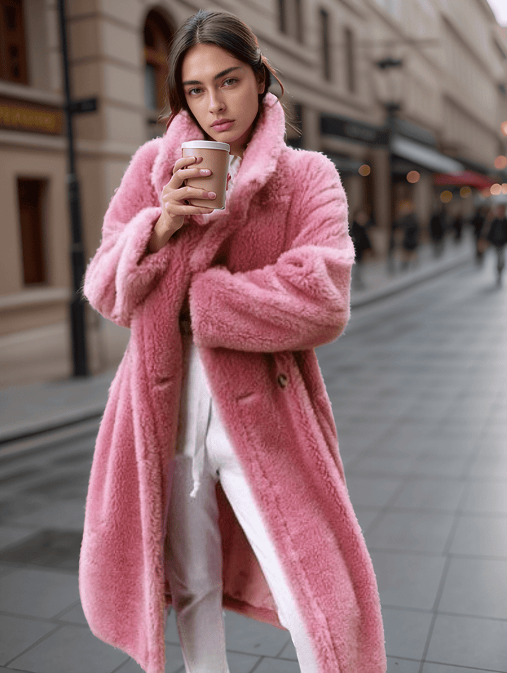 Levoire | Long Glamour Faux Fur For Women Rosa
