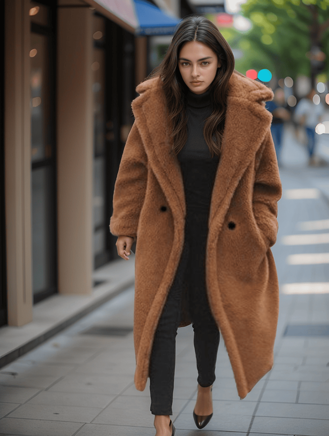 Levoire | Long Glamour Faux Fur For Women Braun