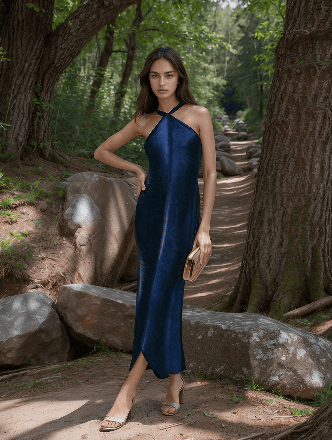 Levoire | Glamour Dîner Robe Avec Des Cils Et Une Fente Audacieuse Pour Un Impact Énorme Merikulho