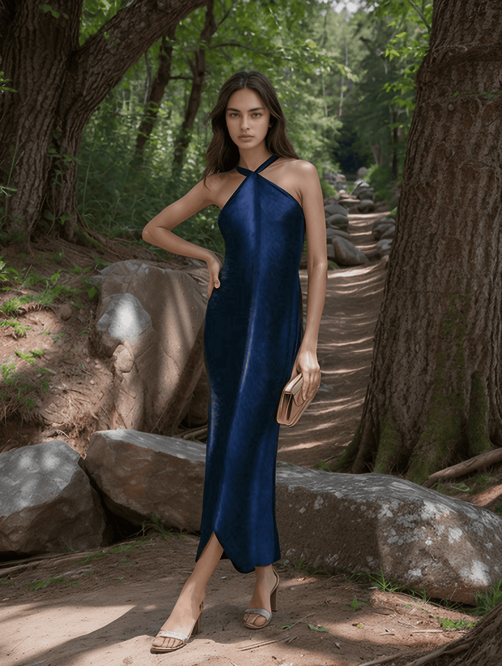 Levoire | Glamour Dîner Robe Avec Des Cils Et Une Fente Audacieuse Pour Un Impact Énorme Merikulho