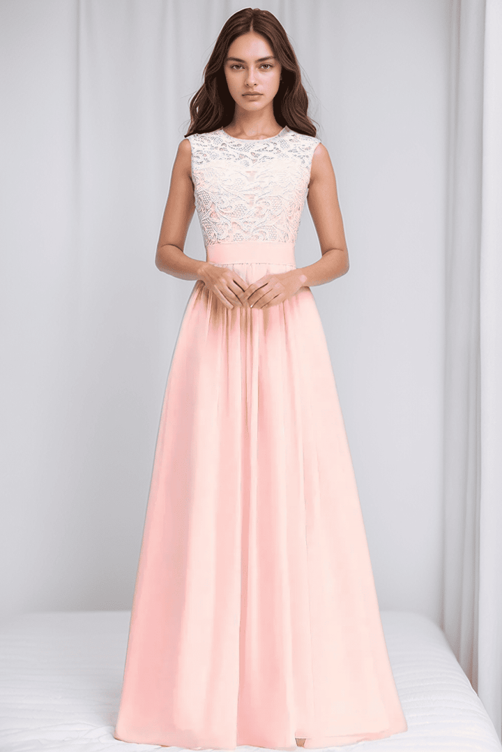Levoire | Chiffon Kaasonit Rippimekko Avec Découpe En Cœur, Longueur Au Sol Rosa