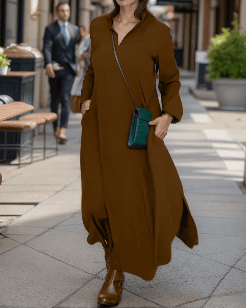 Levoire | Long Largeur Avec Couture Latérale Braun