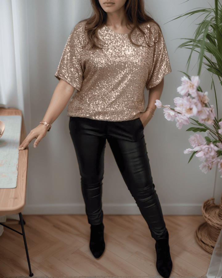 Levoire | Pull À Torsades Élégant Avec Col Rond Rosa