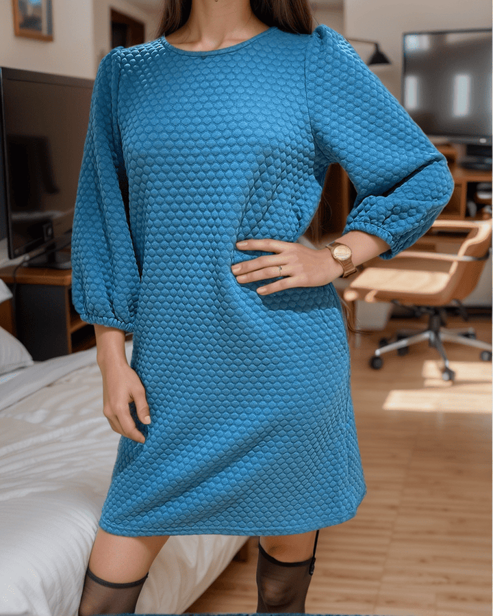 Levoire | Élégant Et Confortable Chemise Unicolore Bleu