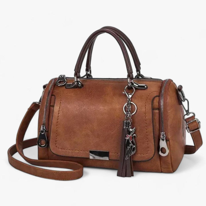 Levoire | Sac À Bandoulière Élégant Avec Franges Pour Femmes Braun
