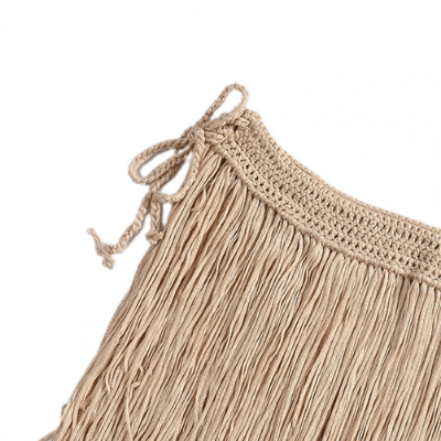 Levoire | Robe De Plage Tricotée À La Main En Crochet Mini Bikini Cover-Up