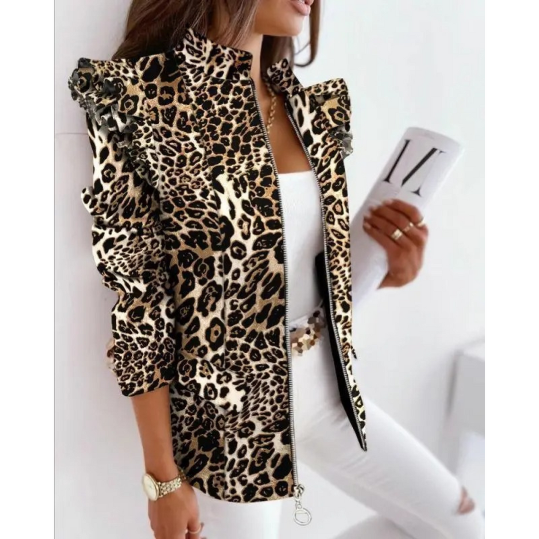 Levoire | Blazer Pour Femmes À Rayures Braun