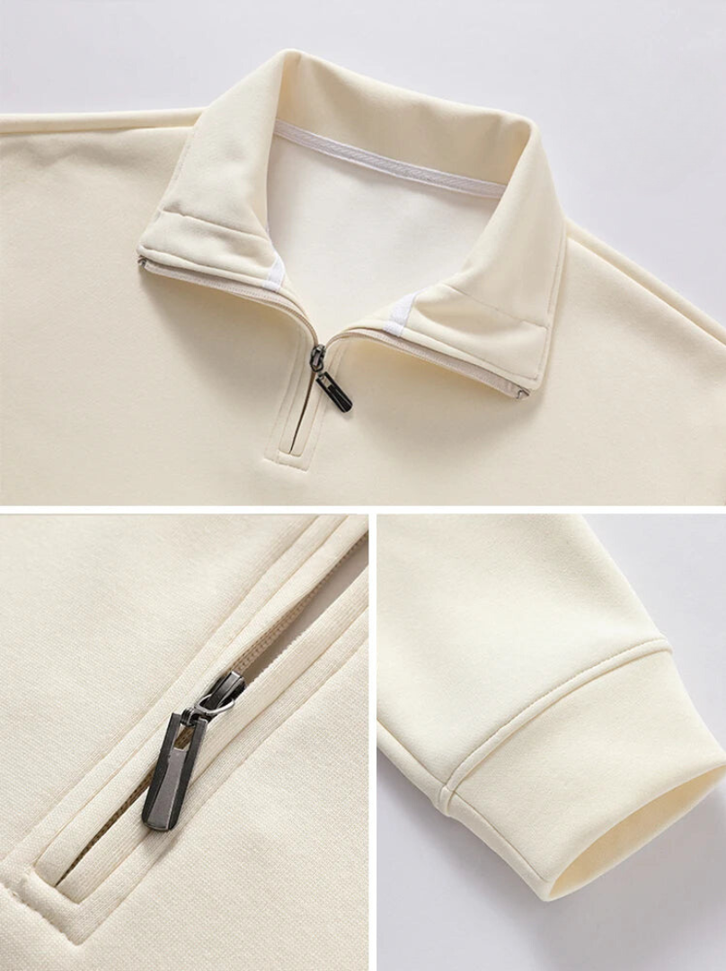 Levoire | Pull Élégant Pour Hommes Avec Zip Pour Le Quotidien