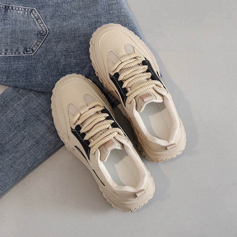 Levoire | Chaussures De Tennis Confortables À Semelle Épaisse Noir