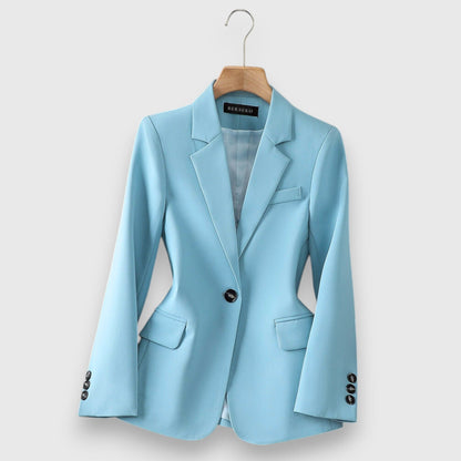 Levoire | Blazer Féminin Avec Tissu Structuré Bleu