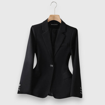 Levoire | Blazer Féminin Avec Tissu Structuré Noir