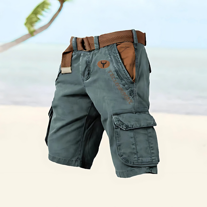 Levoire | Élégant Shekki Et Denim Bleu