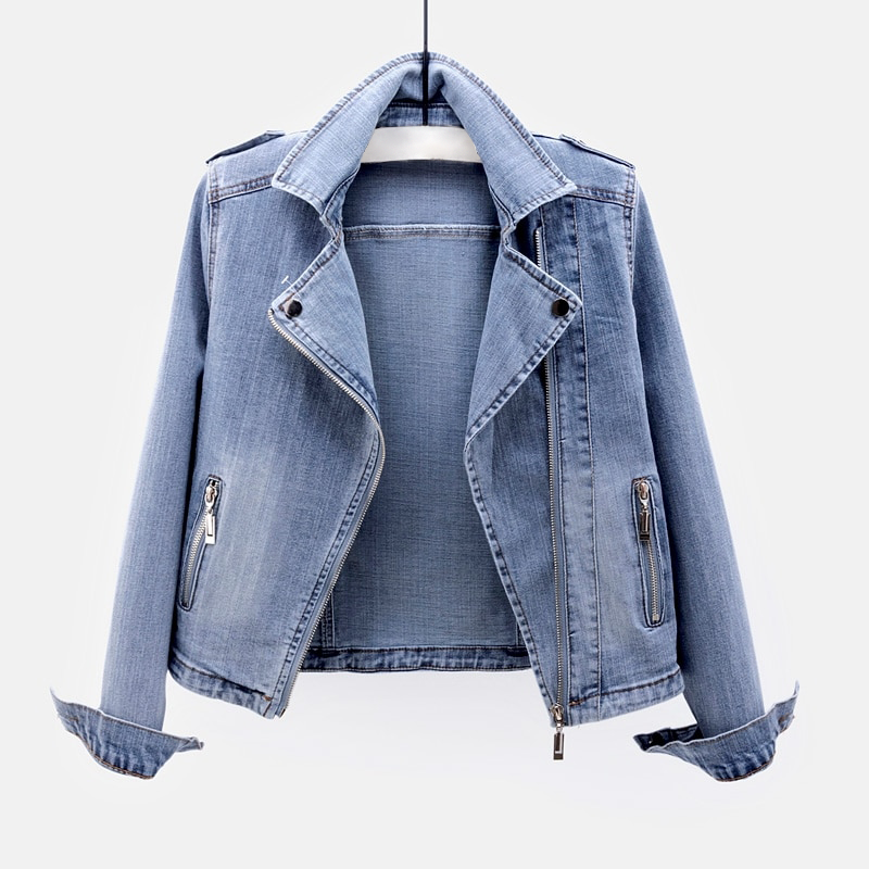 Levoire | Veste Femme Premium À Poches Multiples Bleu Clair