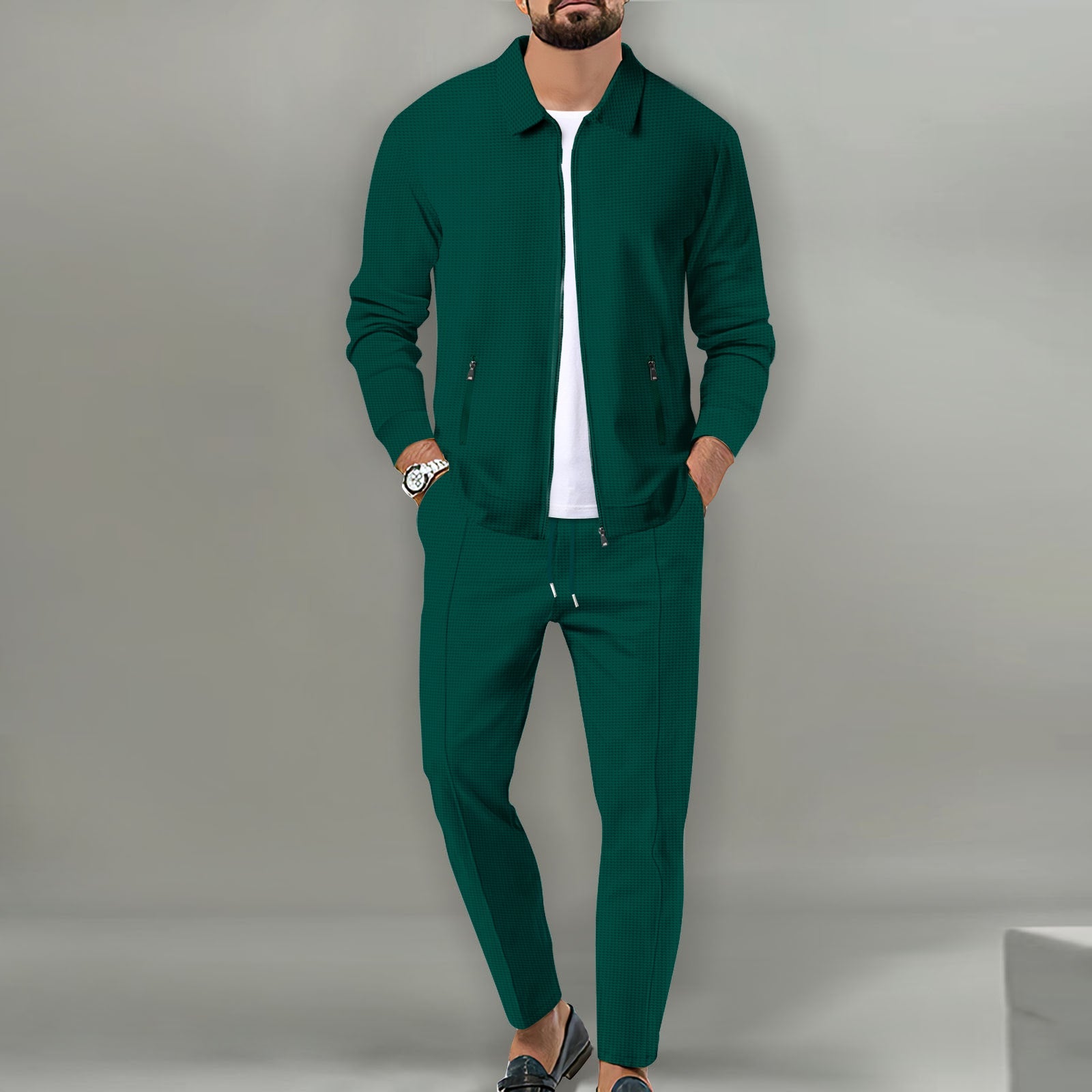 Levoire | Costume Pour Homme Élégant En Deux Pièces Vert