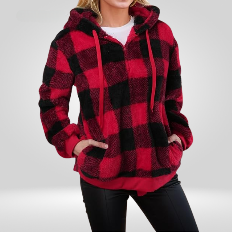 Levoire | Gilet En Polaire D'Automne Avec Fermeture Éclair Rot