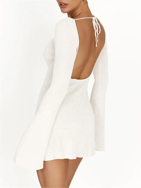 Levoire | Robe Confortable en Coton Doux Blanc