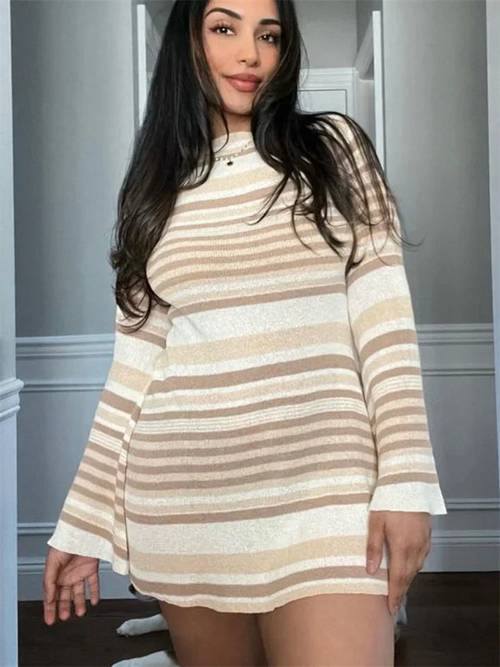 Levoire | Robe Confortable en Coton Doux Khaki