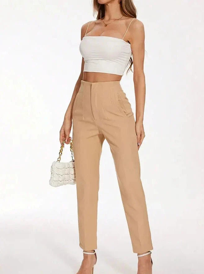 Levoire | Pantalon Élégant Pour Femmes Kaki