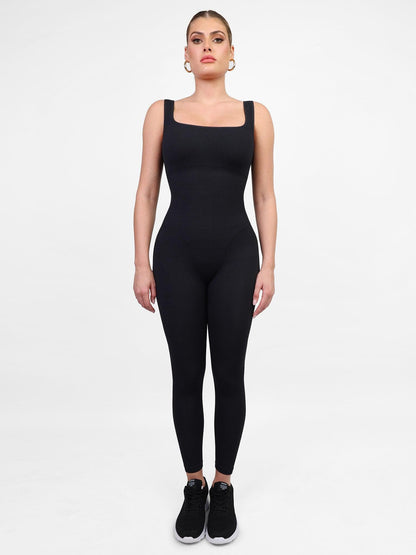 Levoire | Combinaison Femme Avec Manches Longues Sans Coutures Et Combinaison Fitness Sculptante Combinaison Noir