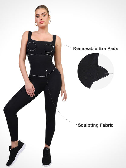 Levoire | Combinaison Femme Avec Manches Longues Sans Coutures Et Combinaison Fitness Sculptante