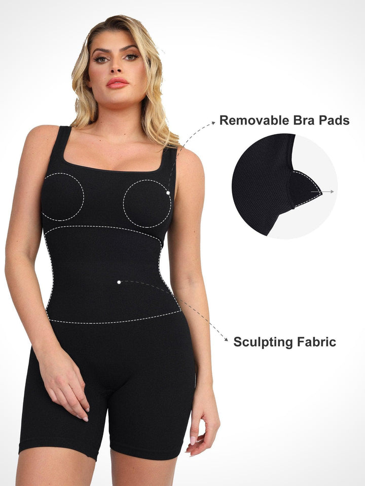 Levoire | Combinaison Femme Avec Manches Longues Sans Coutures Et Combinaison Fitness Sculptante