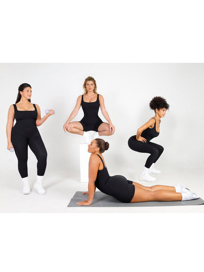 Levoire | Combinaison Femme Avec Manches Longues Sans Coutures Et Combinaison Fitness Sculptante