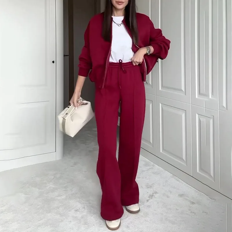 Levoire | Pantalons De Jogging À Jambes Larges Ensemble Composé De Survêtements Pour Femmes