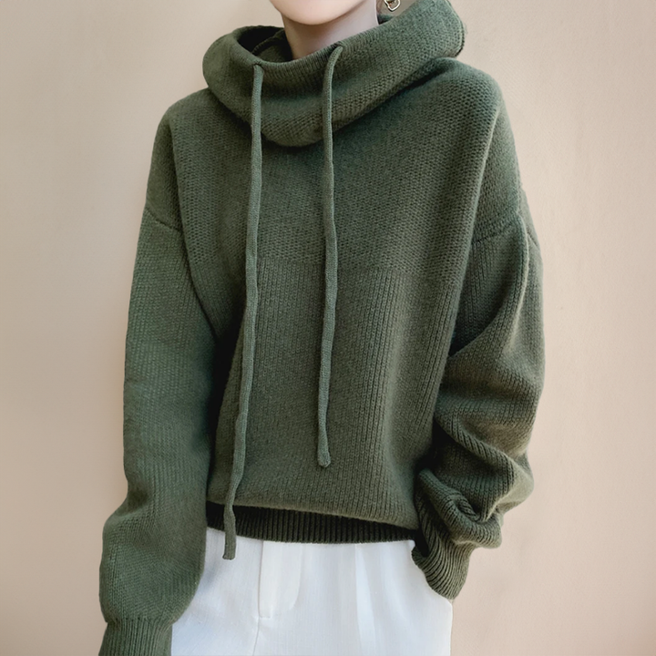 Levoire | Capuche Tricot Avec Grand Col Haut