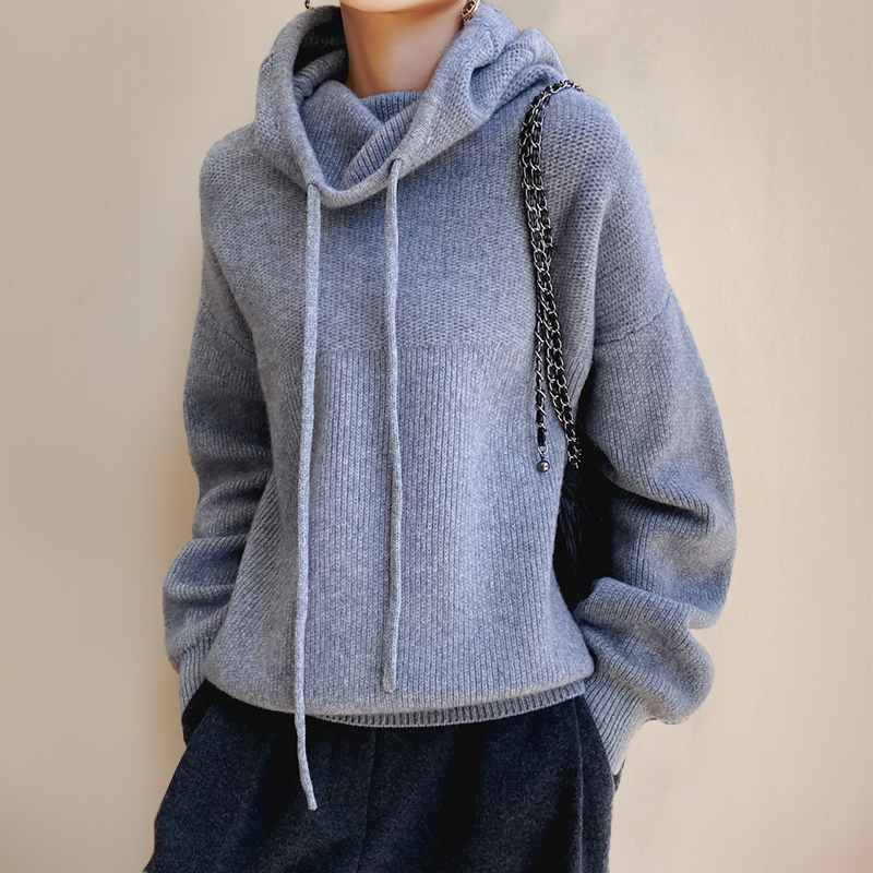 Levoire | Capuche Tricot Avec Grand Col Haut