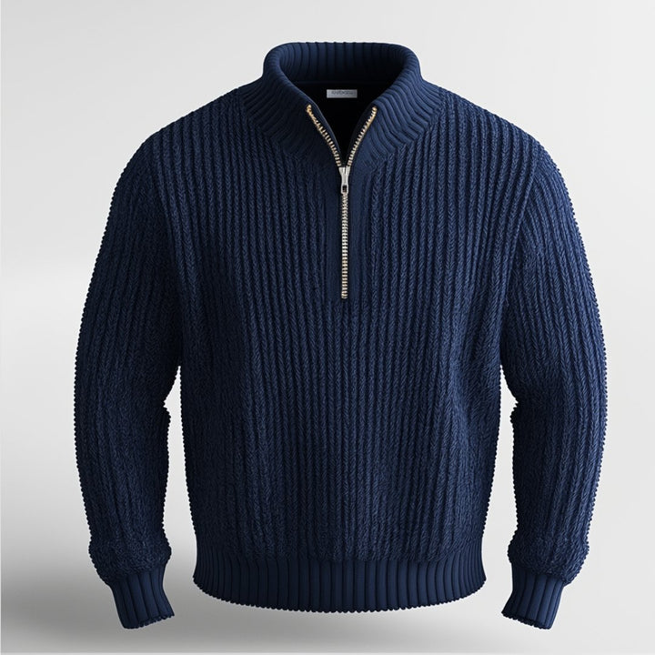 Levoire | Zip Demi Chaud Tricoté Avec Zip Demi Pour Hommes