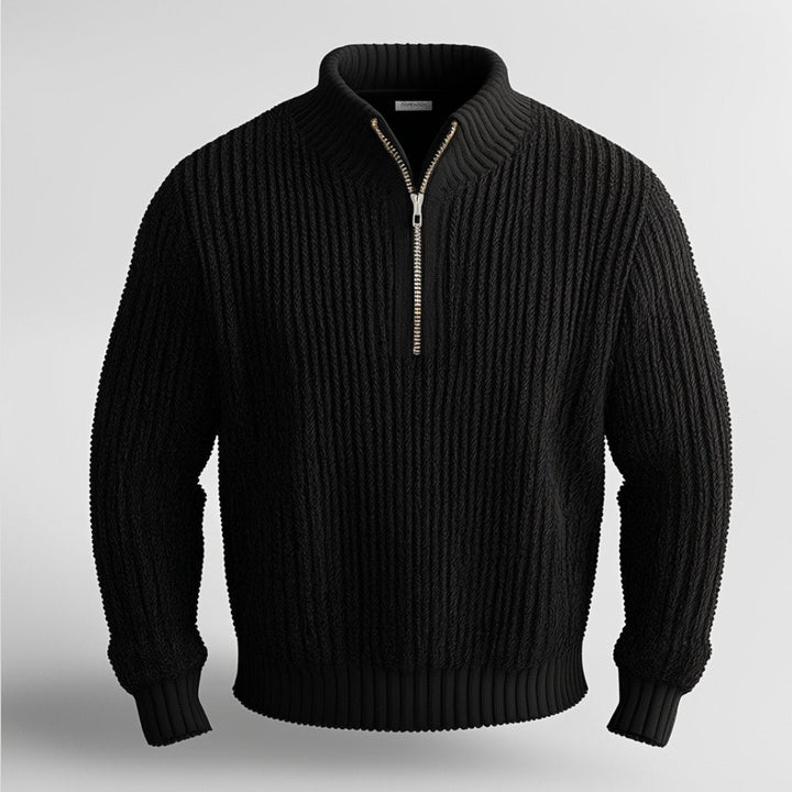 Levoire | Zip Demi Chaud Tricoté Avec Zip Demi Pour Hommes