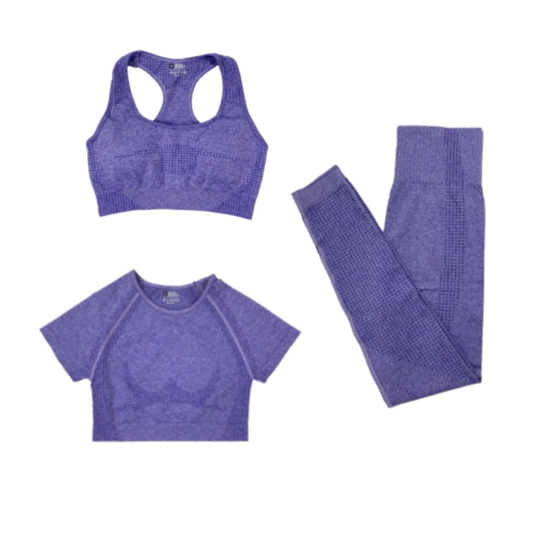 Levoire | Trois Pièces Tenue De Sport Lila