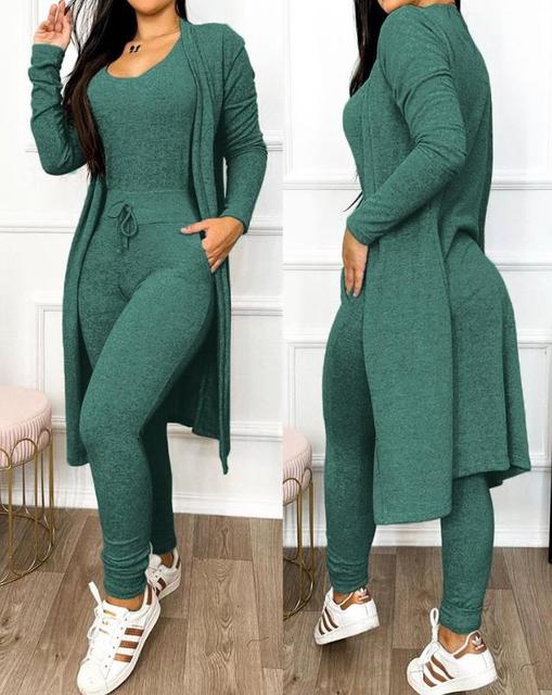 Levoire | Skinny Combinaison et Veste Vert